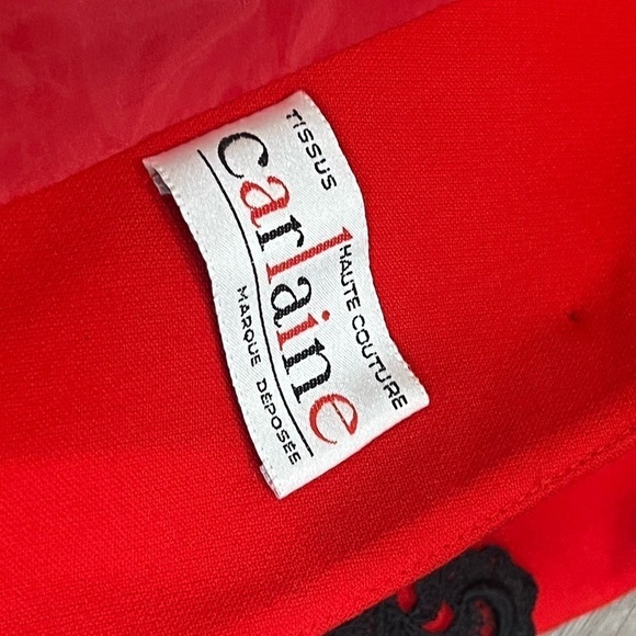 VTG Vintage Carriage Trade Size 8 100% Wool Made in Canada Carlaine Red Coat - Picture 9 of 10